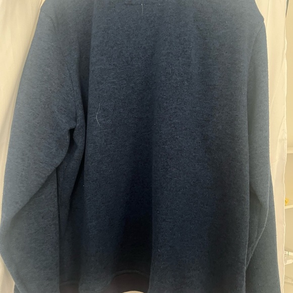 CCM Blue and White Varsity Bomber Jacket - Picture 4 of 6